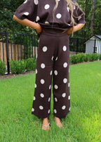 Gemma Polka Dot Knit Pants