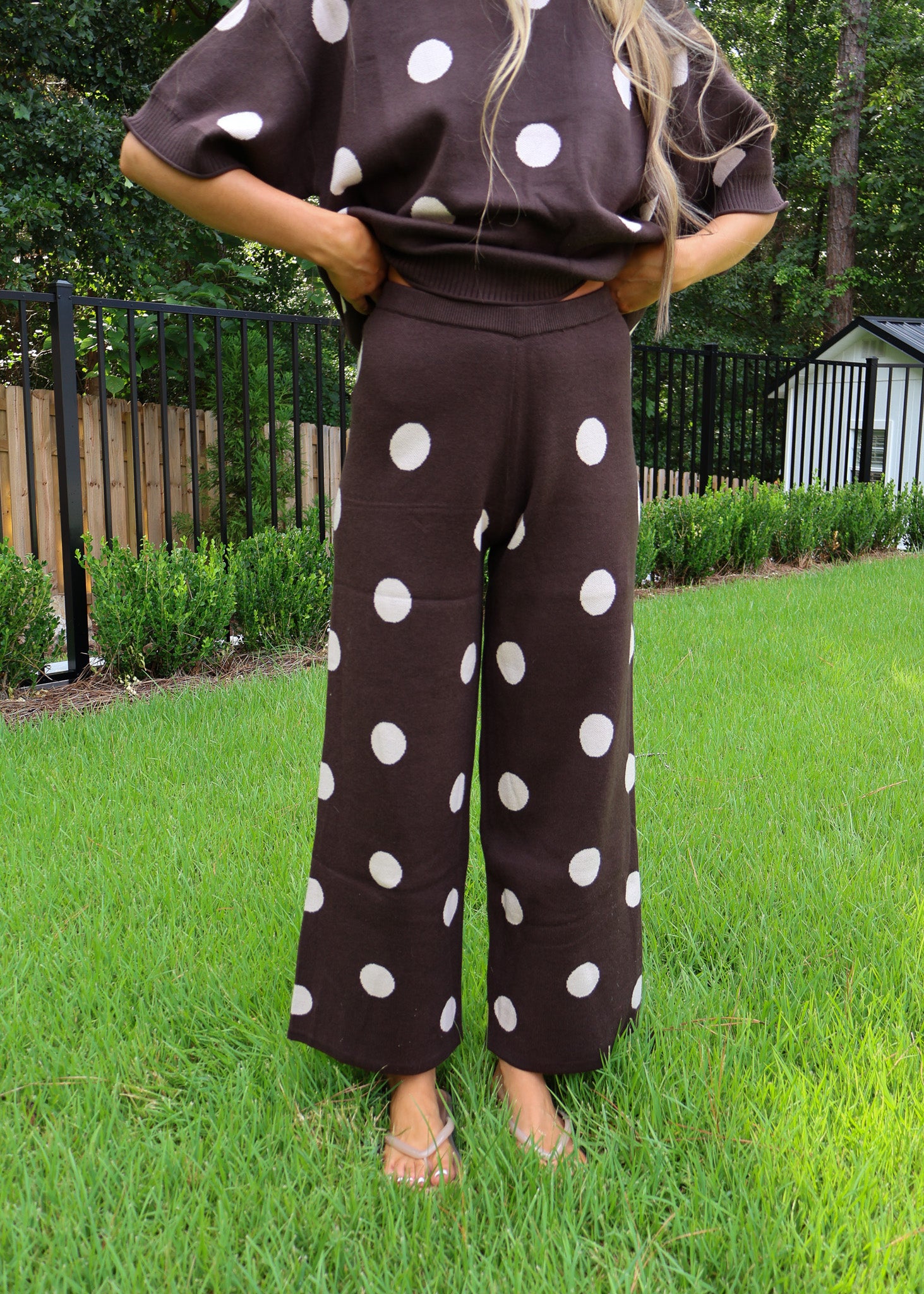 Gemma Polka Dot Knit Pants