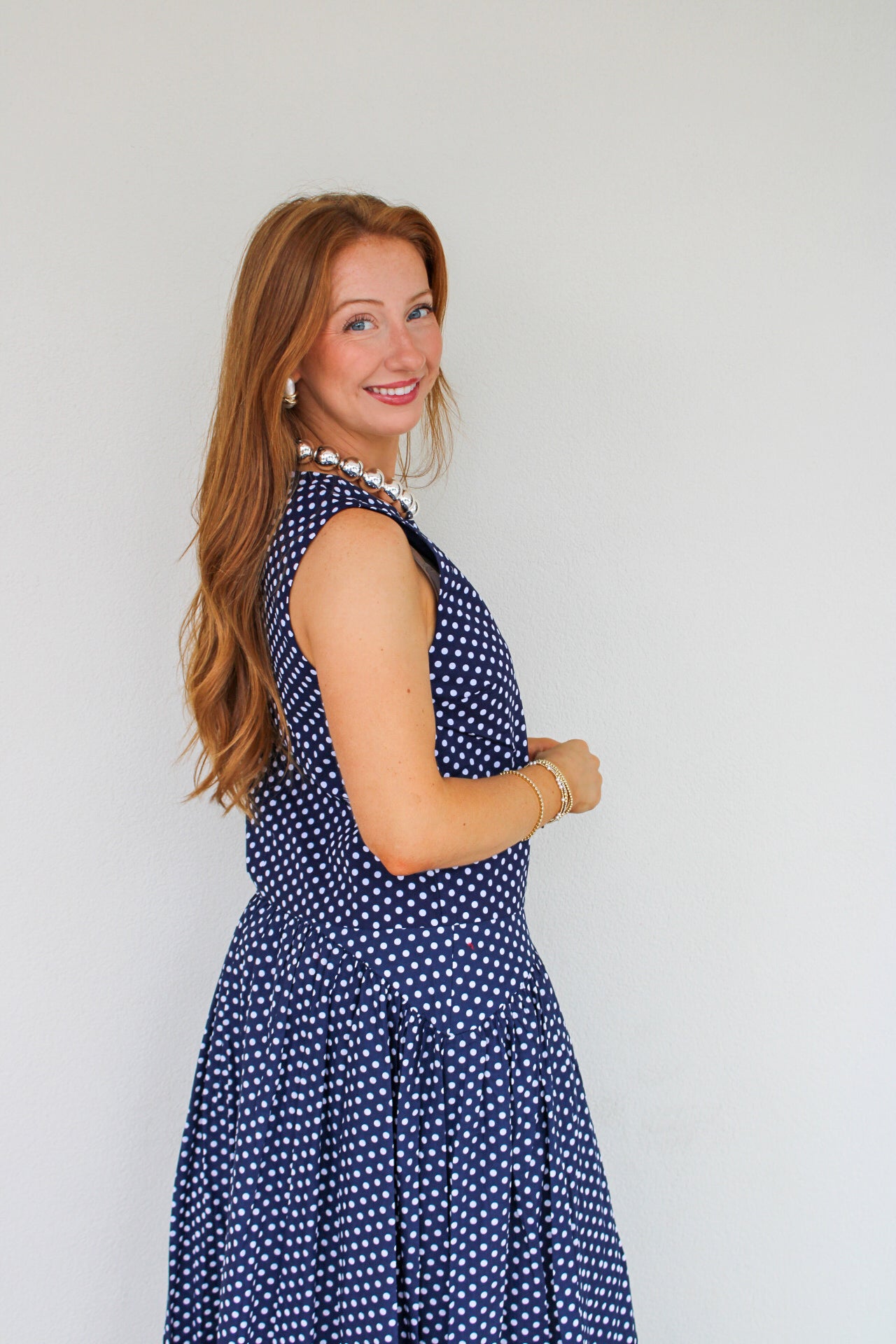 Jane Polka Dot Sleeveless Boxy Tank