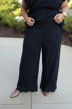 Talia Pinstripe Cropped Pants