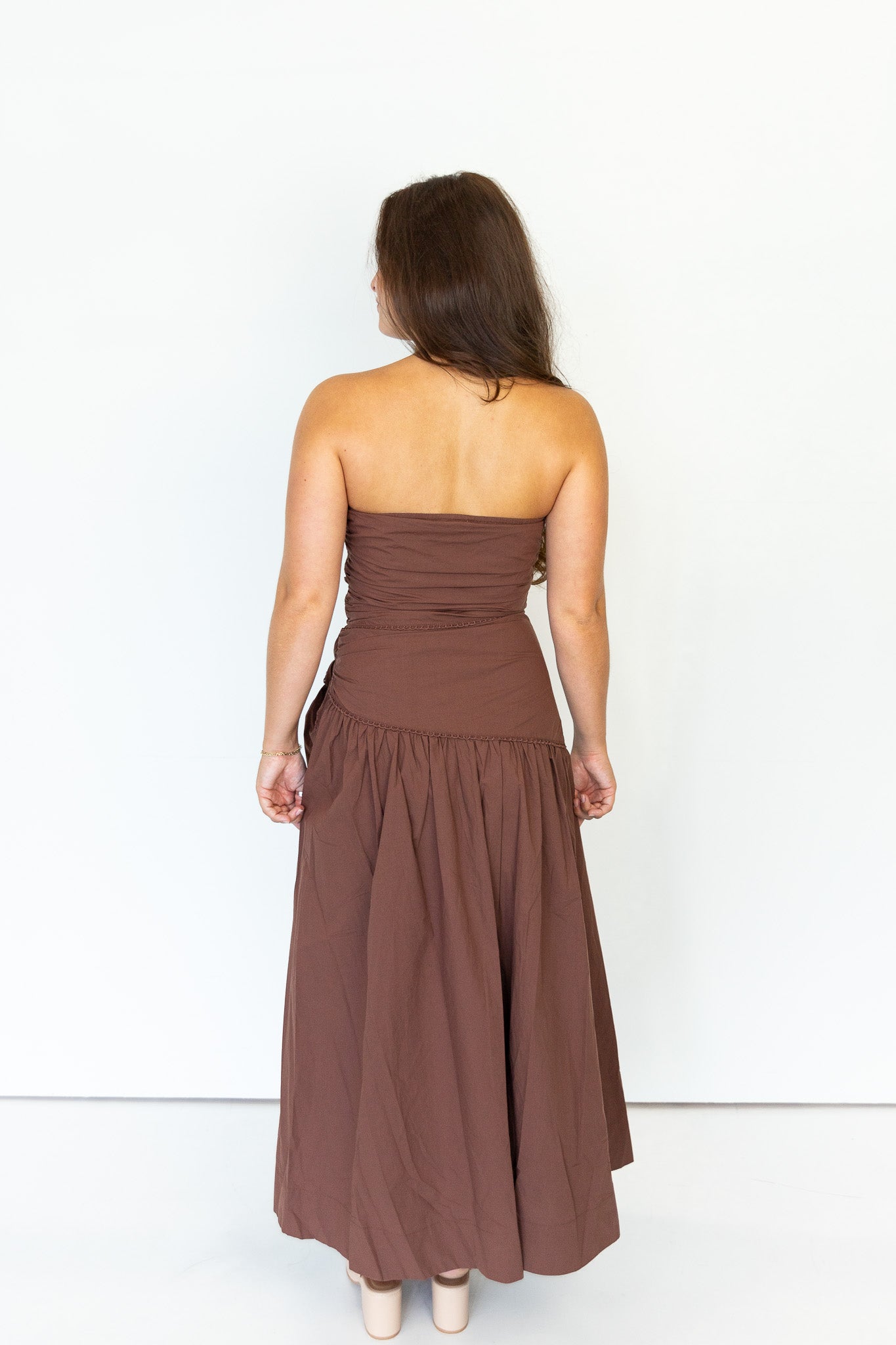 Sienna Strapless Wrap Dress