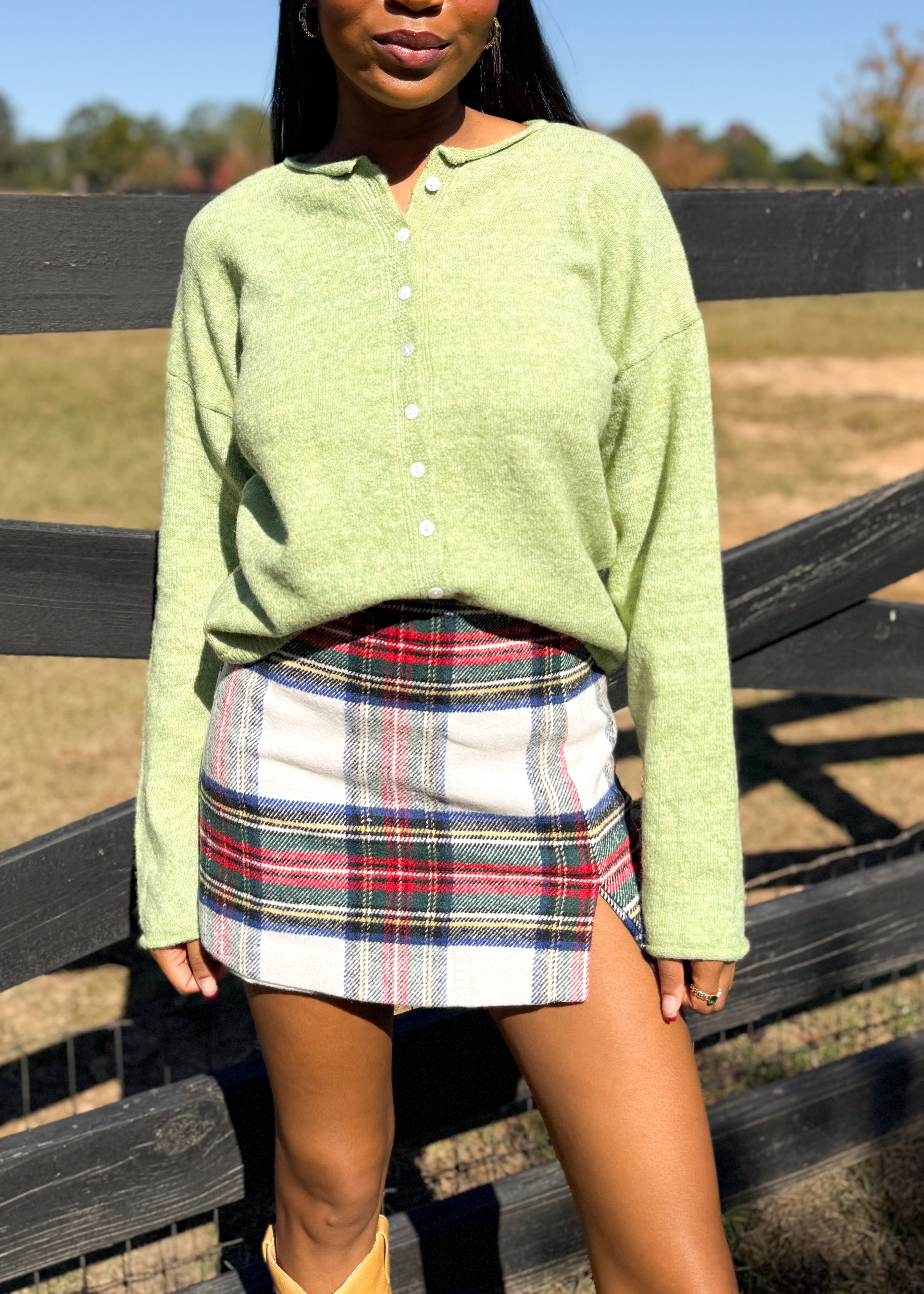 Holly Plaid Skort