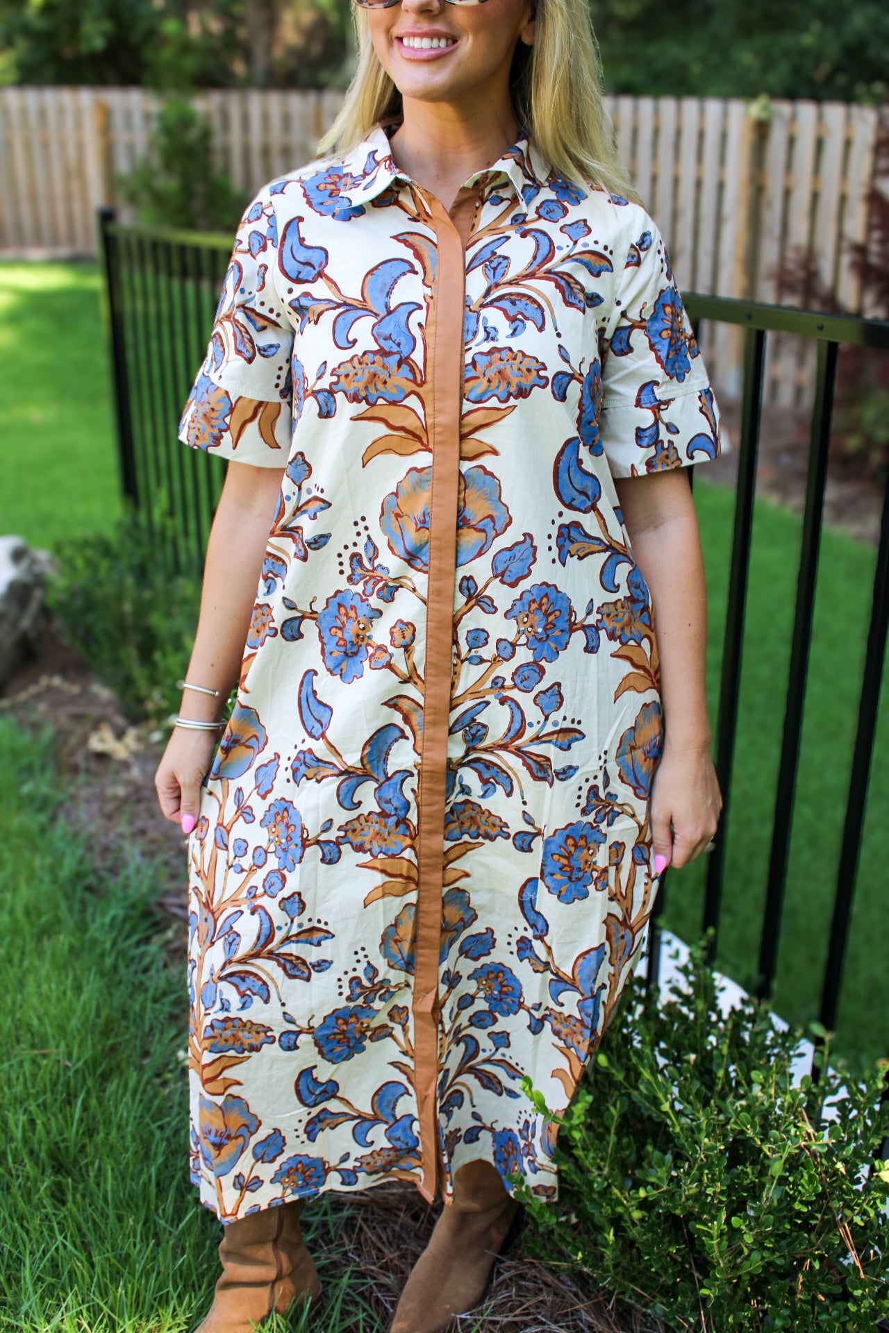 Perry Floral Midi Dress