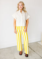 Solene Stripe Pocket Trousers