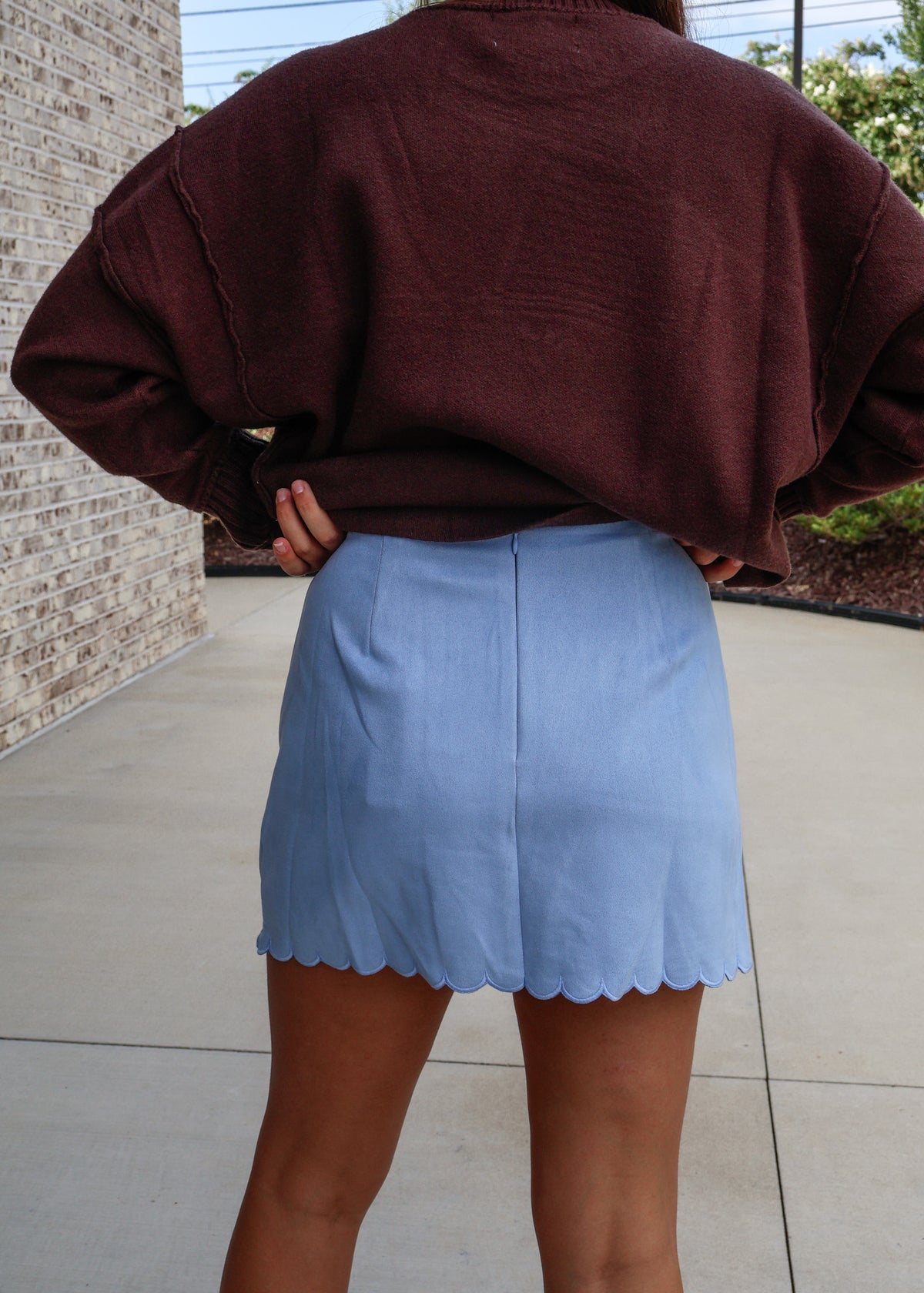Briella Scallop Hem Skort