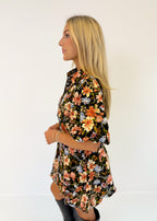 Maya Corduroy Bubble Hem Dress