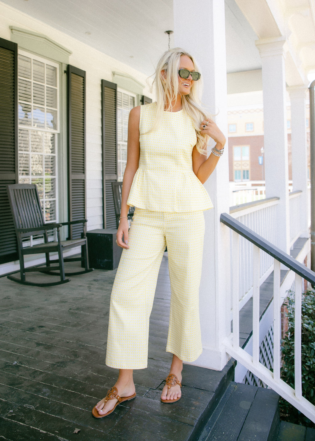 Emilia High Rise Gingham Pants