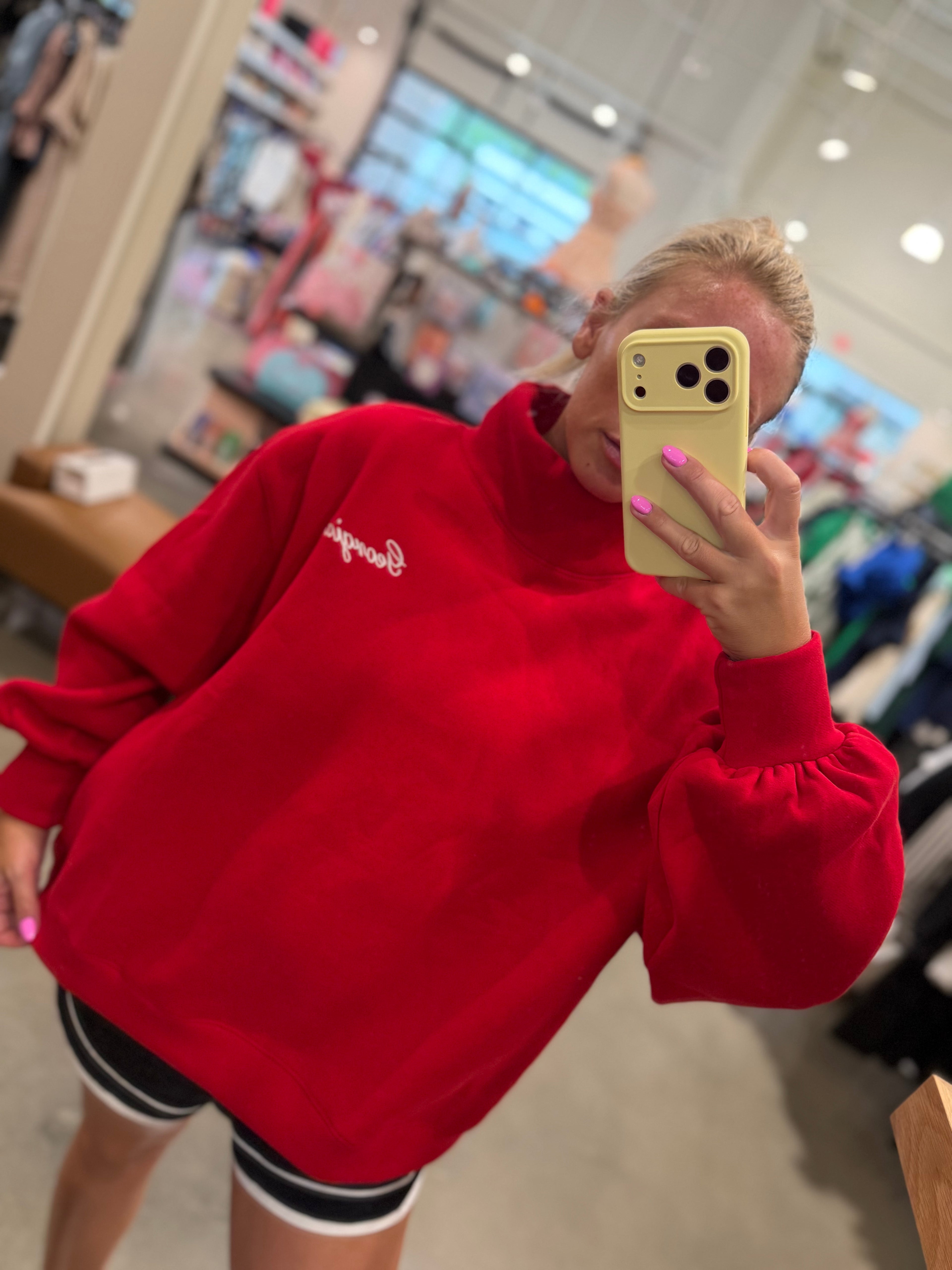 Georgia Rolled Mock Neck Sweatshirt