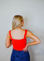 Danica Square-Neck Bodysuit