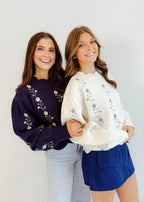 Lily Floral Embroidered Sweater