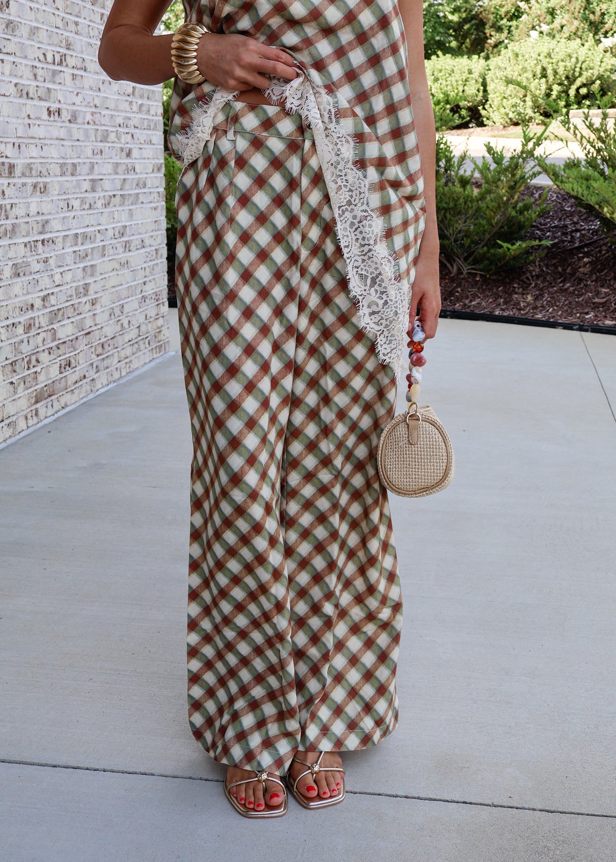 Corinne Checkered Pants
