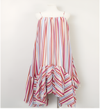 Camille Multi-Striped Ruffle Dress