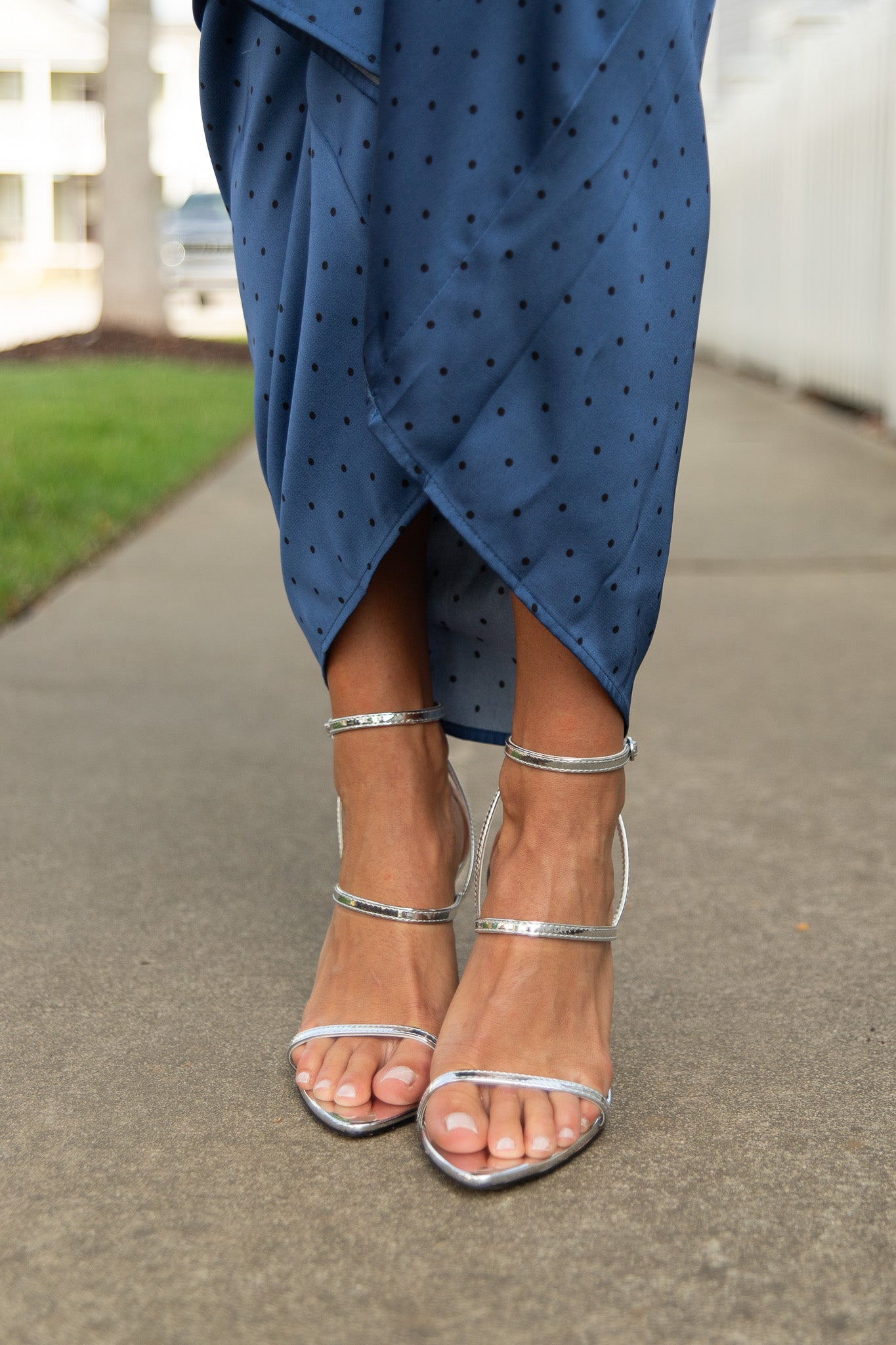 Sue Metallic Wedge Sandal