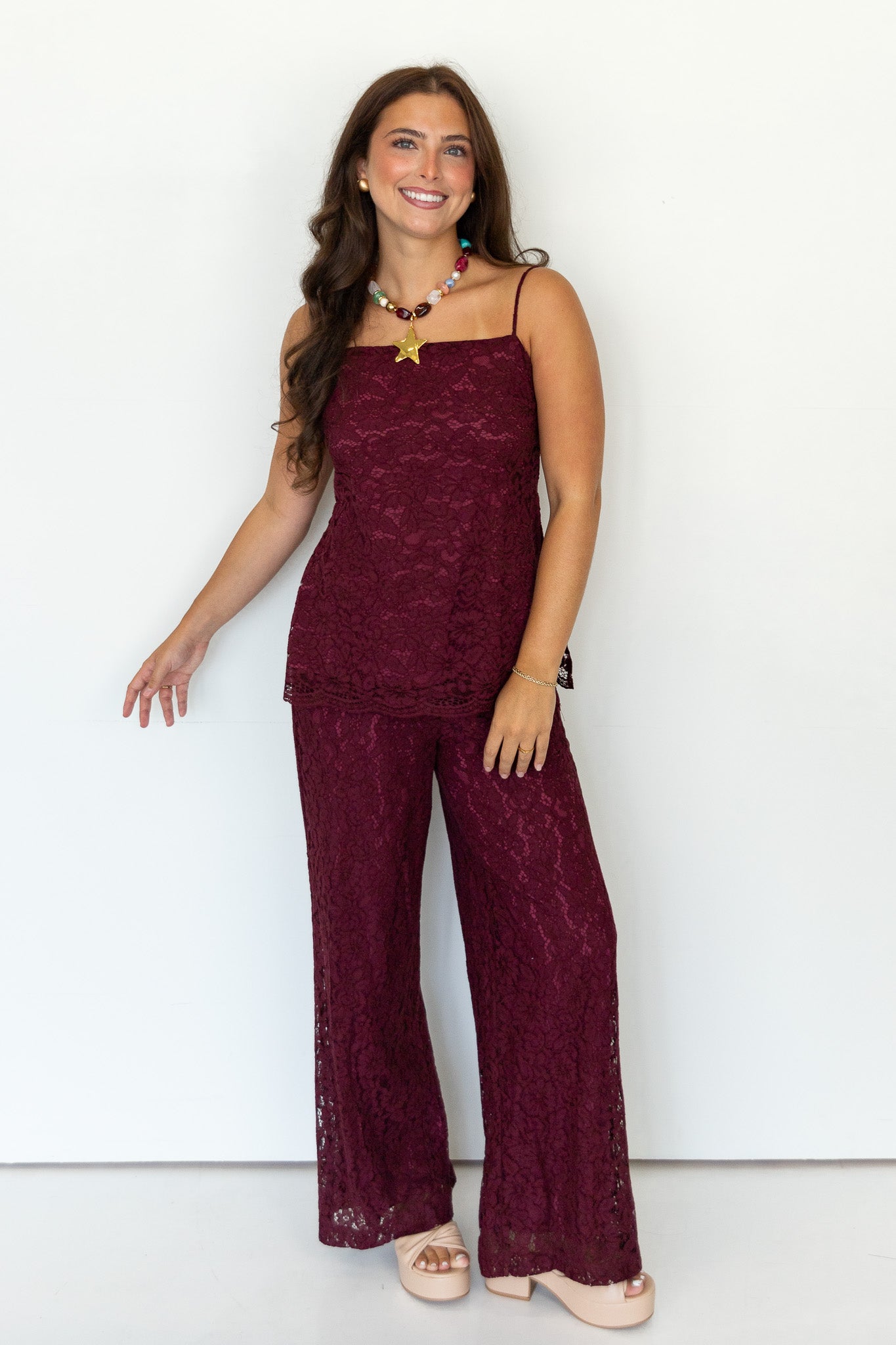 Della Lace Sleeveless Top