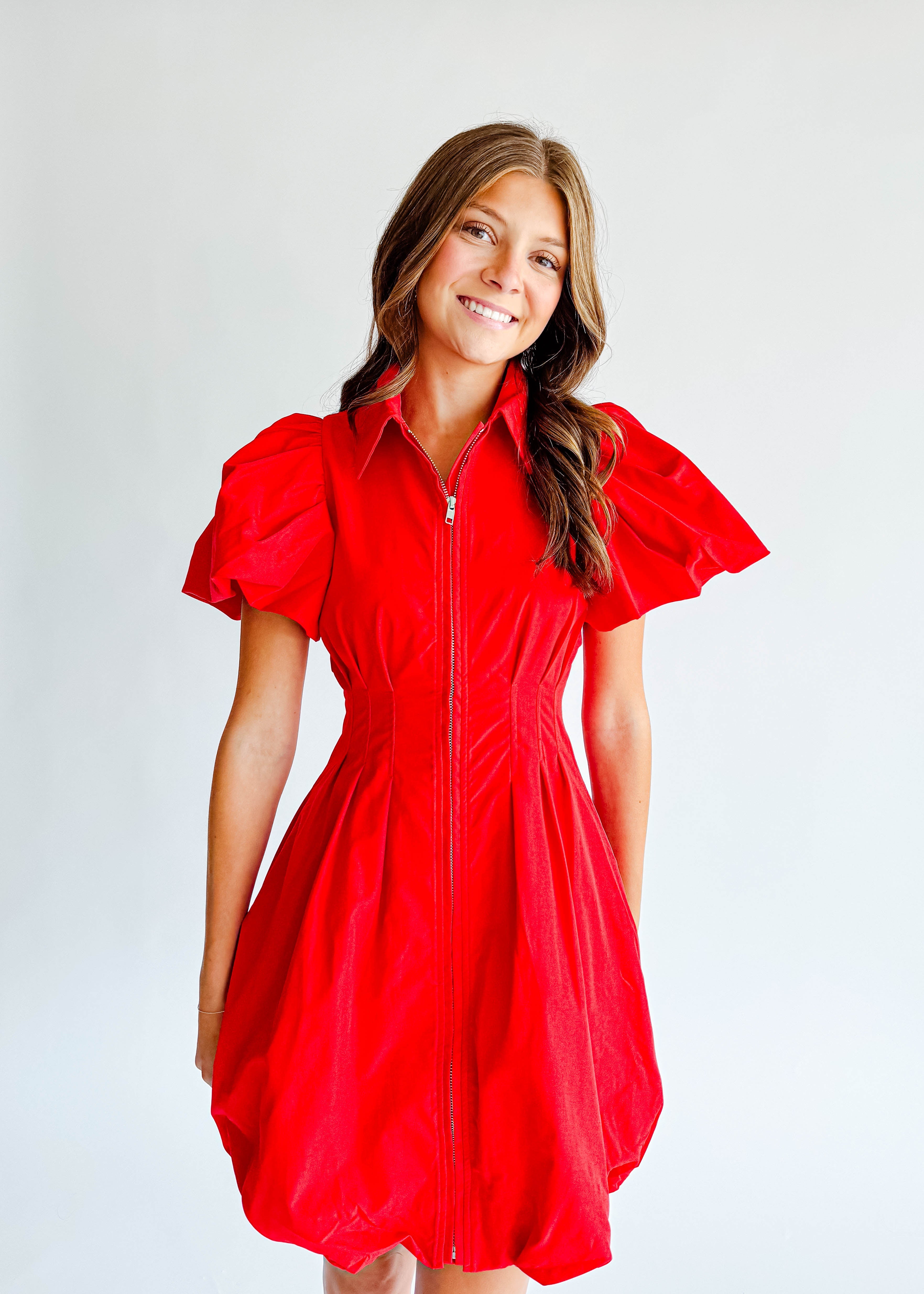 Katie Zip Up Mini Dress