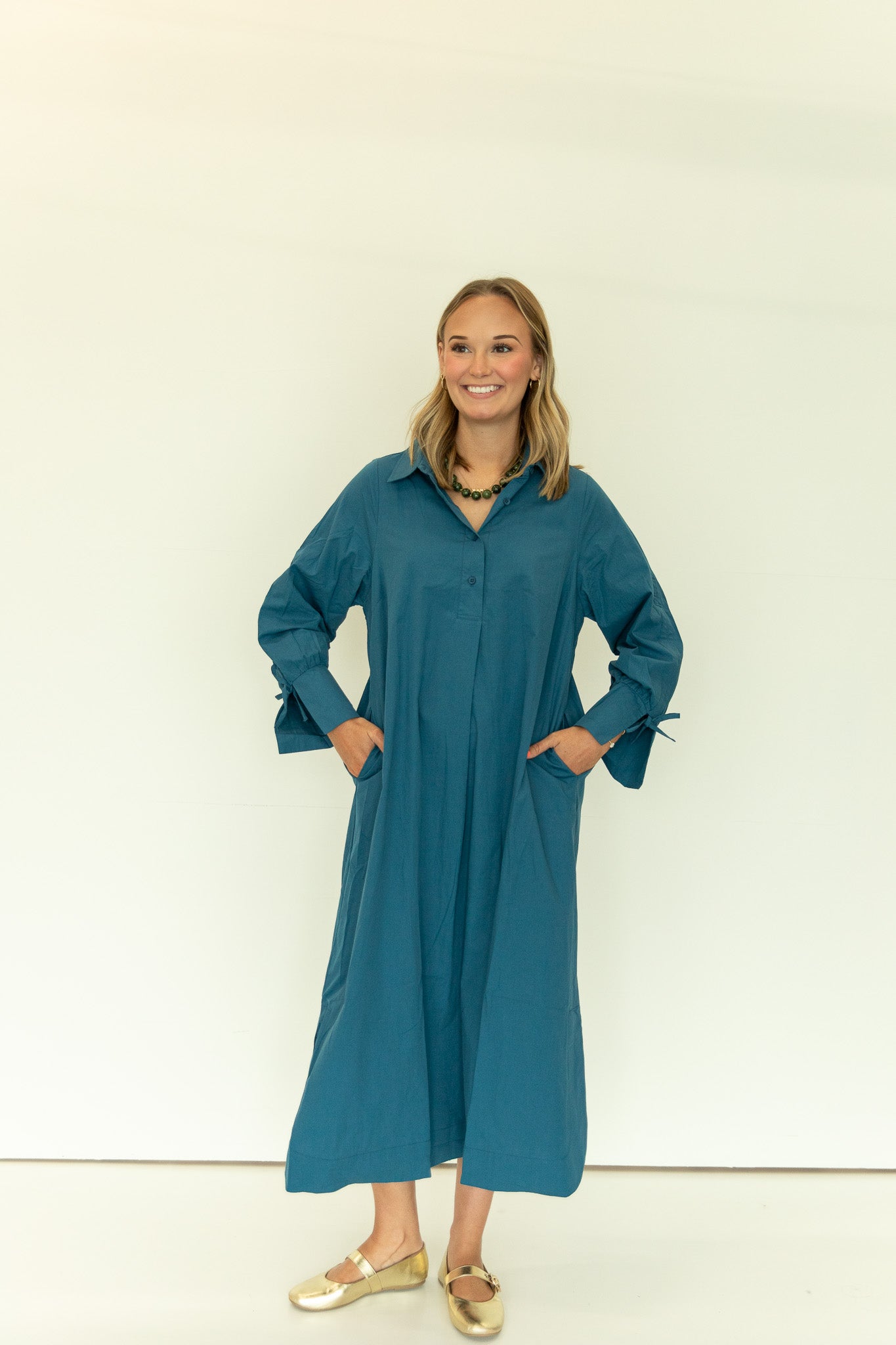 Talia Tie Sleeve Dress