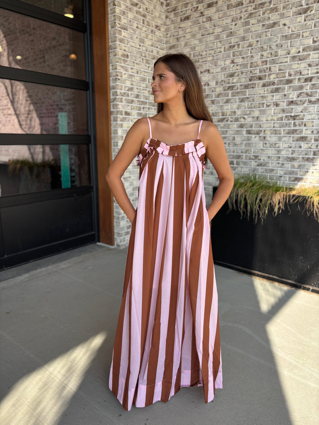 Corrine Striped Maxi Dress