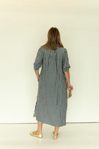 The Blakely Gingham Midi Dress