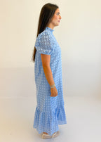 Holland Puff Sleeve Midi Dress