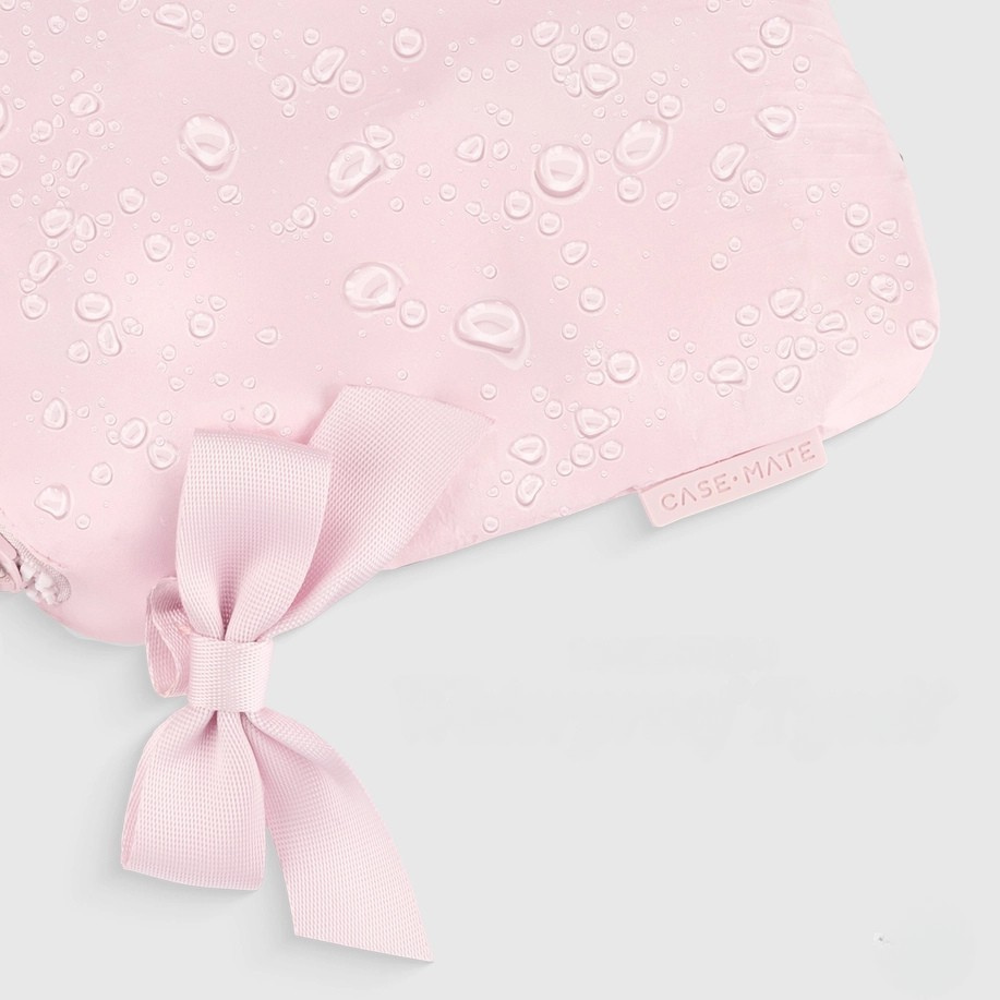 Rose Bow Crinkle Makeup Bag