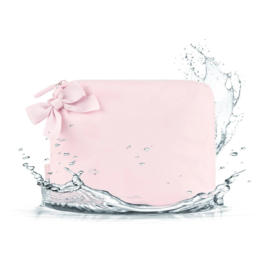Rose Bow Crinkle Makeup Bag