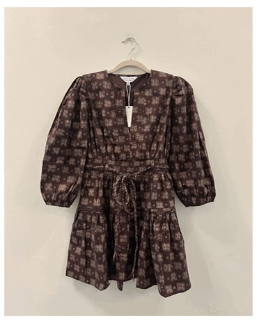 Clover 3/4 Sleeve Mini Dress