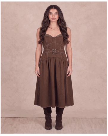 Grace Corset Midi Dress