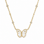 Cailey Butterfly Short Pendant Necklace