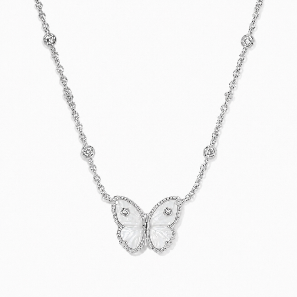 Cailey Butterfly Short Pendant Necklace