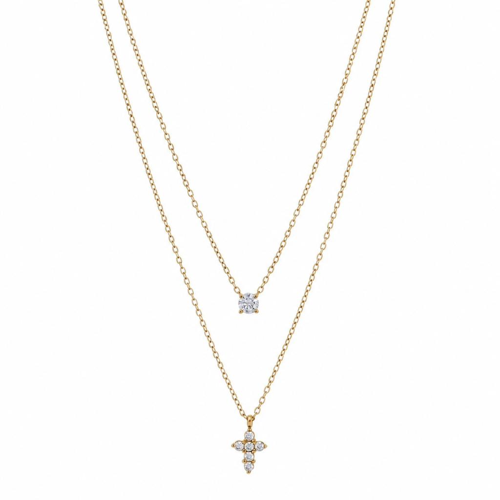 Grace Dainty Cross Necklace