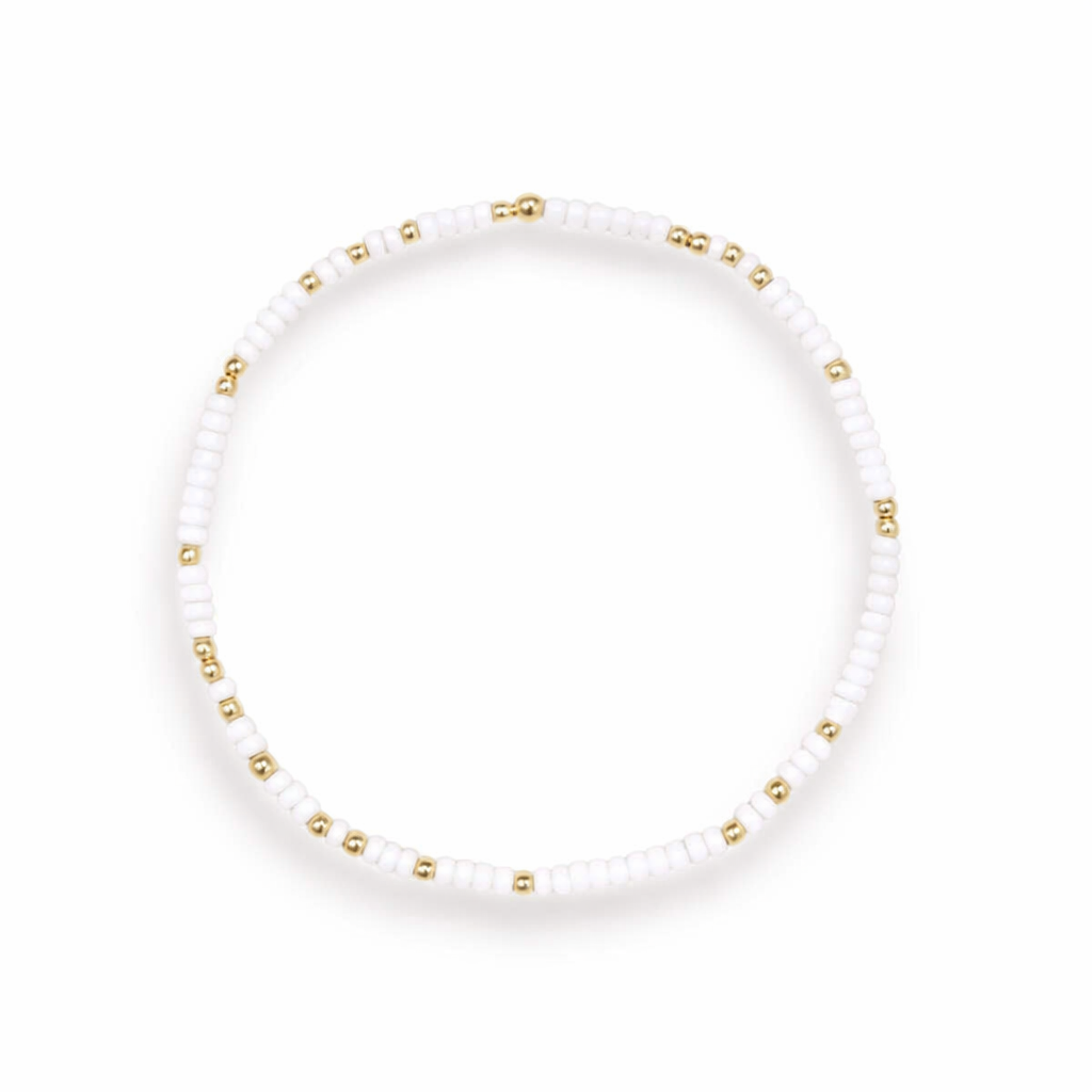 White Sprinkle Anklet