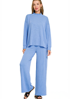 Naomi Raised-Rib Lounge Set