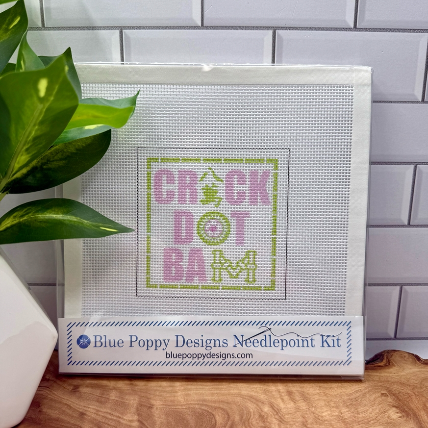 Blue Poppy Needlepoint Starter Kit