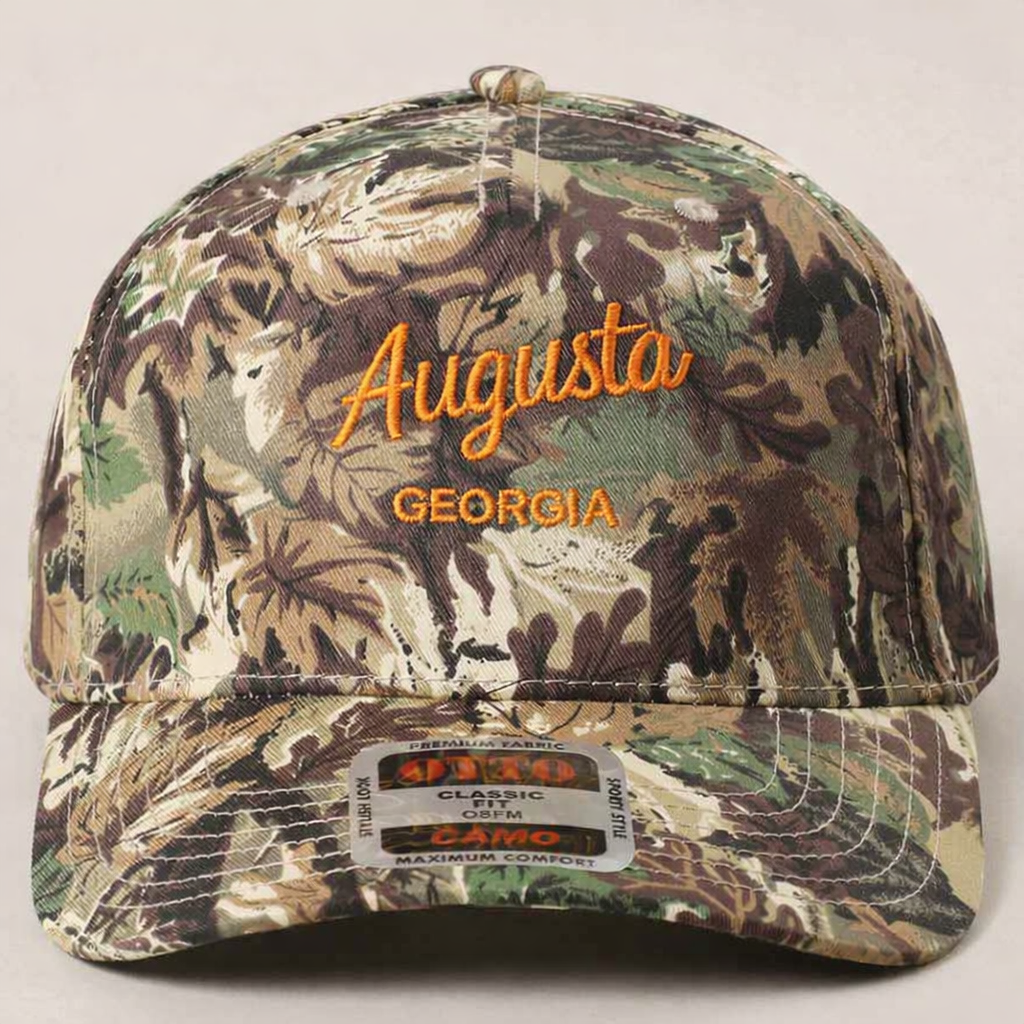 Custom Camo Embroidered Hat - Your City & State