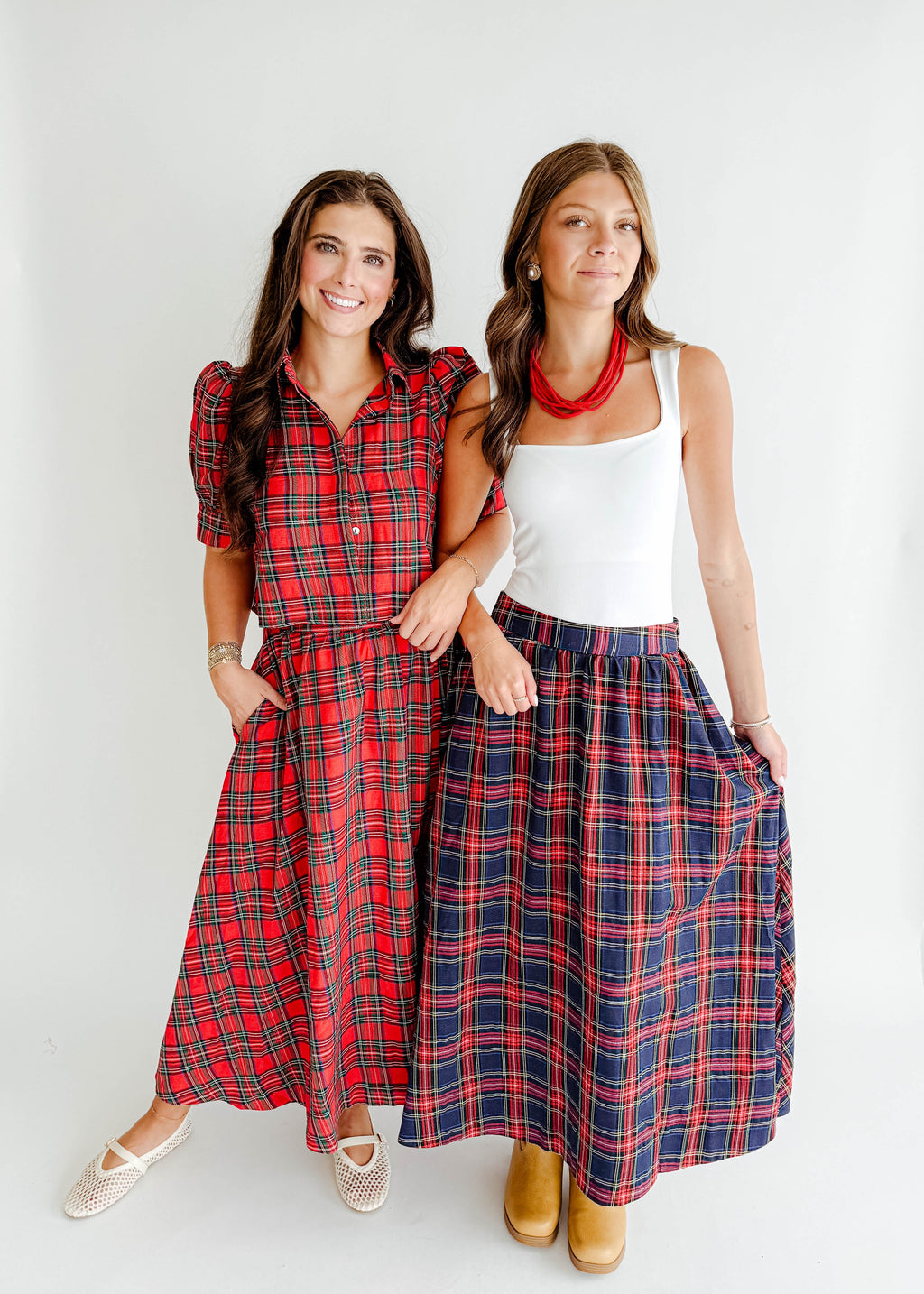 Nadine Plaid Crop Top