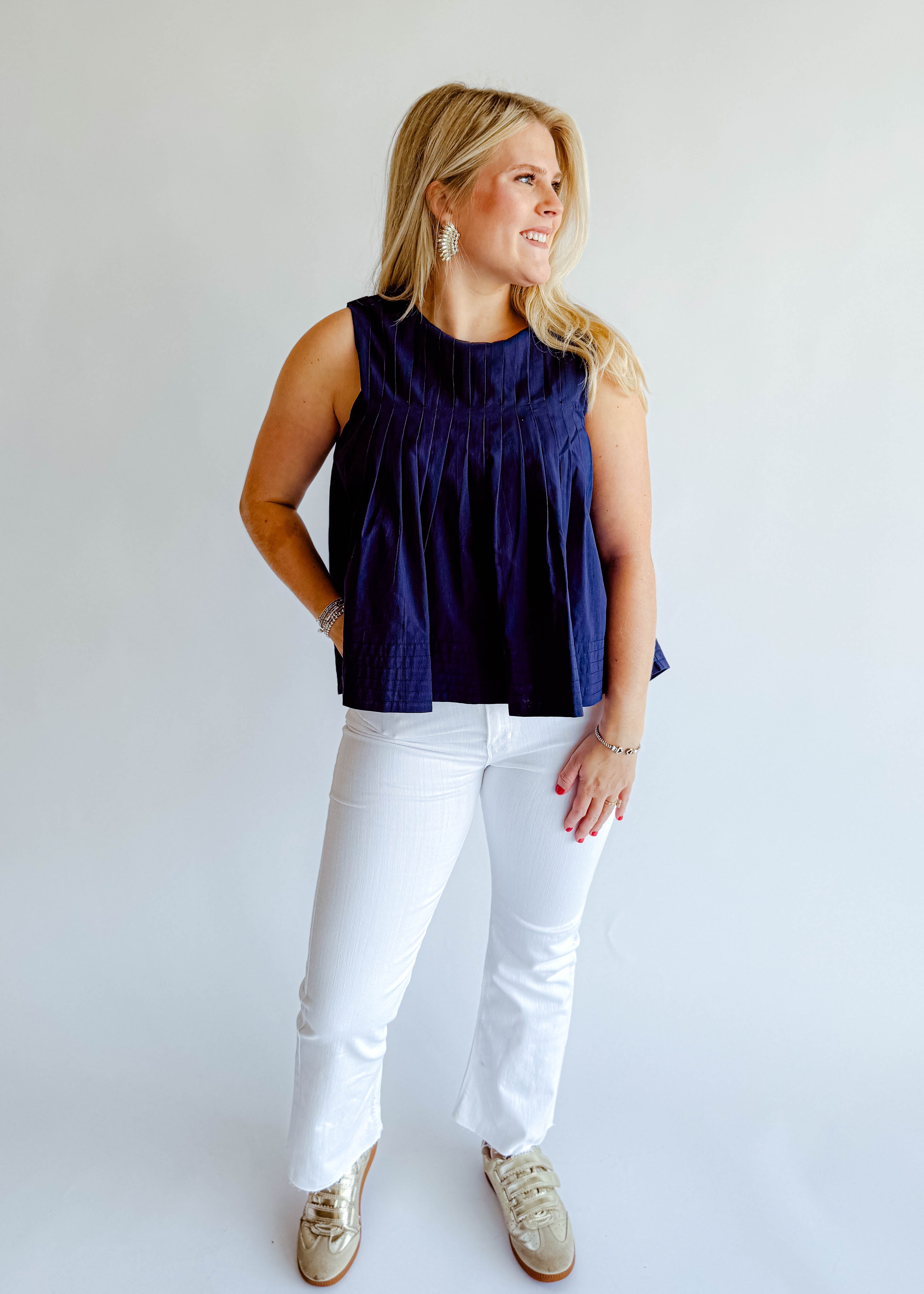 Lucy Pleated Top
