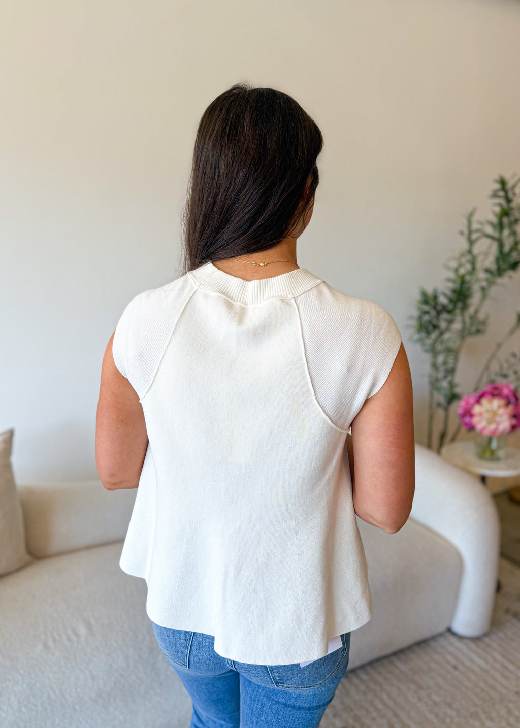 Soft Structure Sleeveless Top