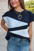 Gameday Sleeveless Knit Top