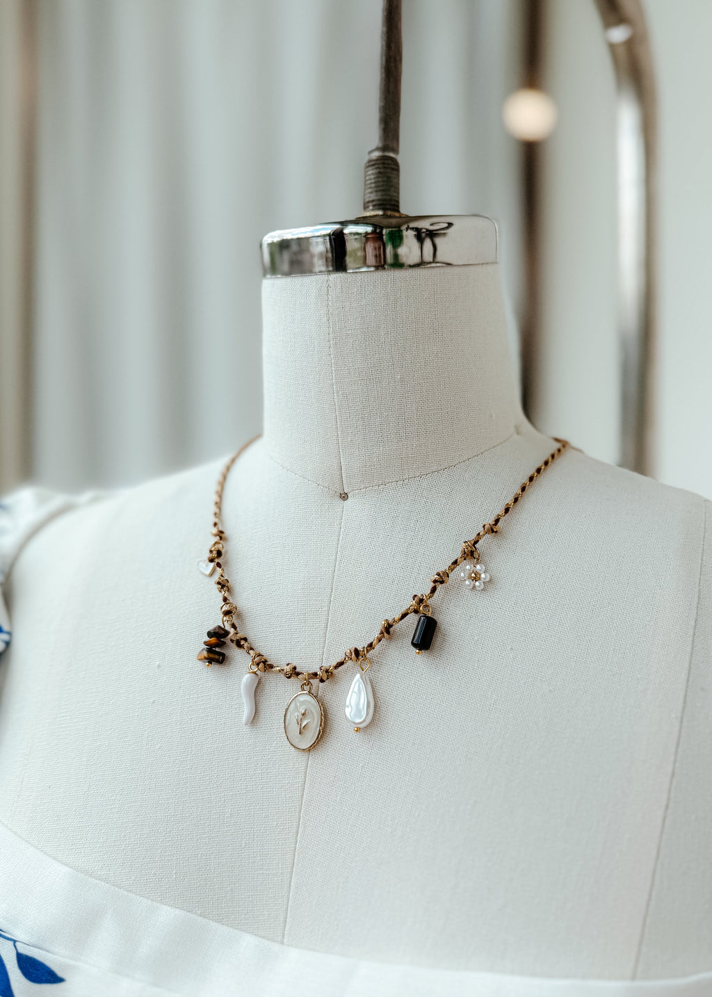 Costal Cord Charm Necklace