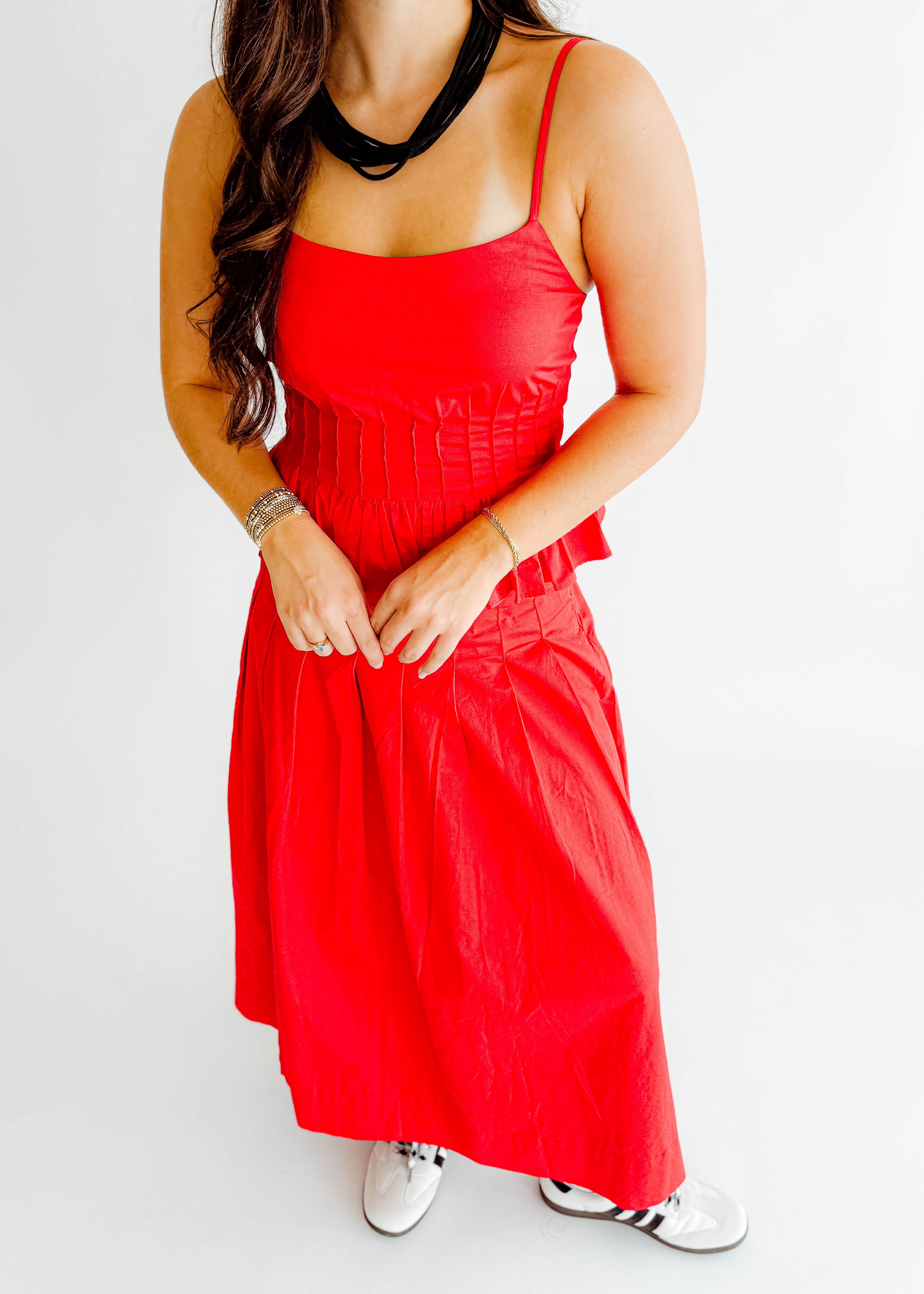 Stephanie Pleated Maxi Skirt