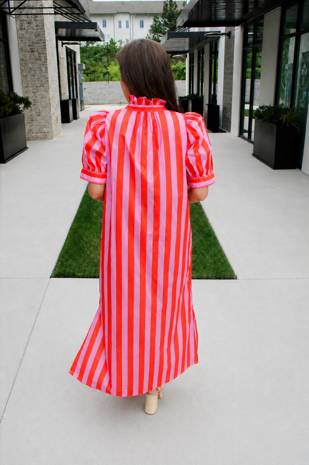 Dottie Striped Midi Dress