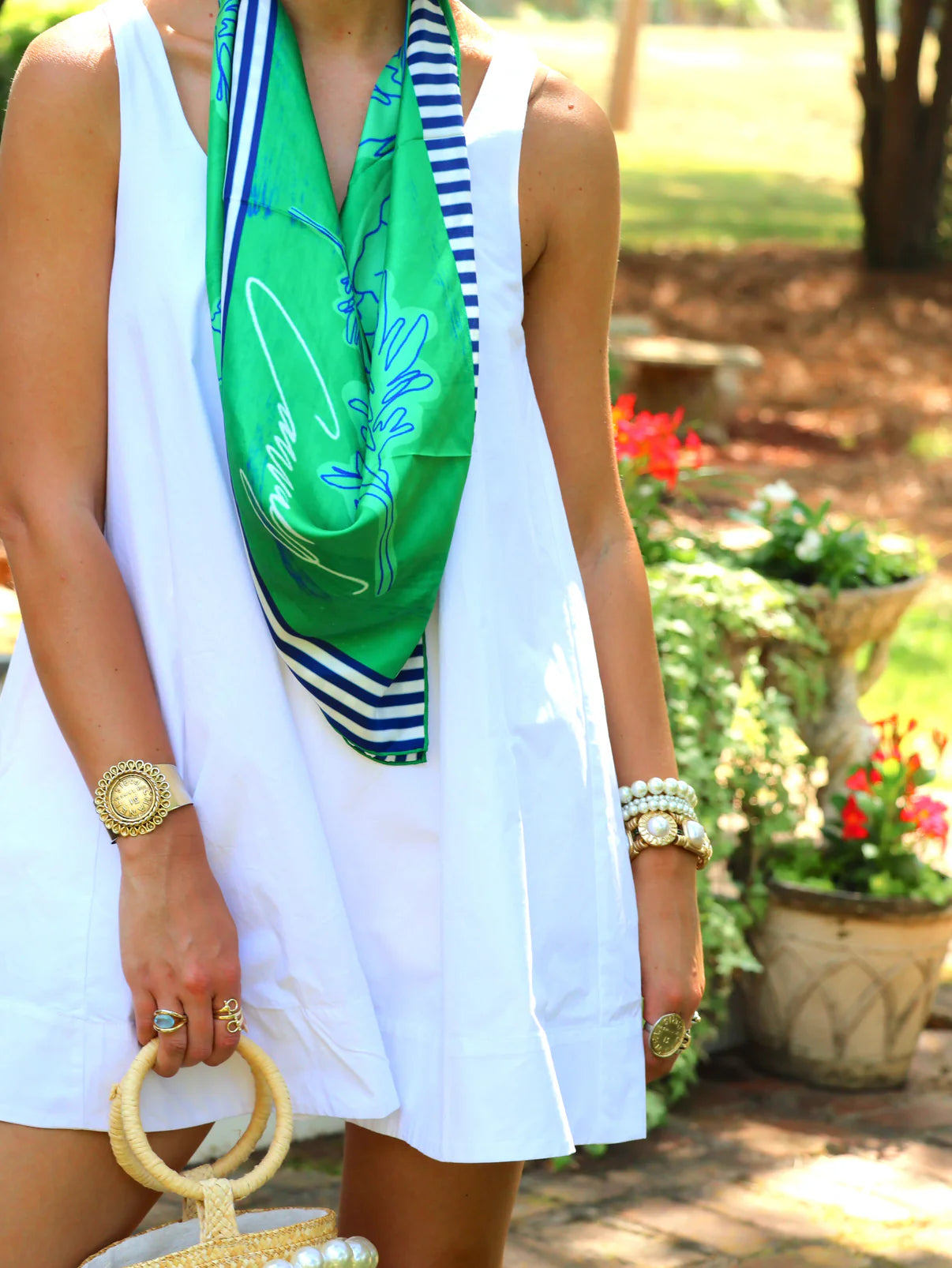 Flora Bloom Silk Scarf