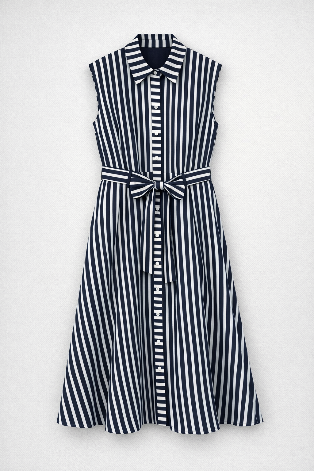 Maribel Stripe Garden Midi Dress