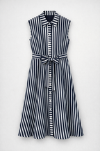 Maribel Stripe Garden Midi Dress
