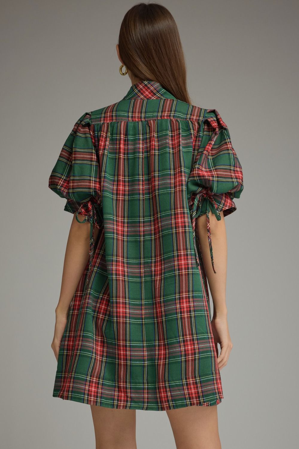 Noel Plaid Mini Dress