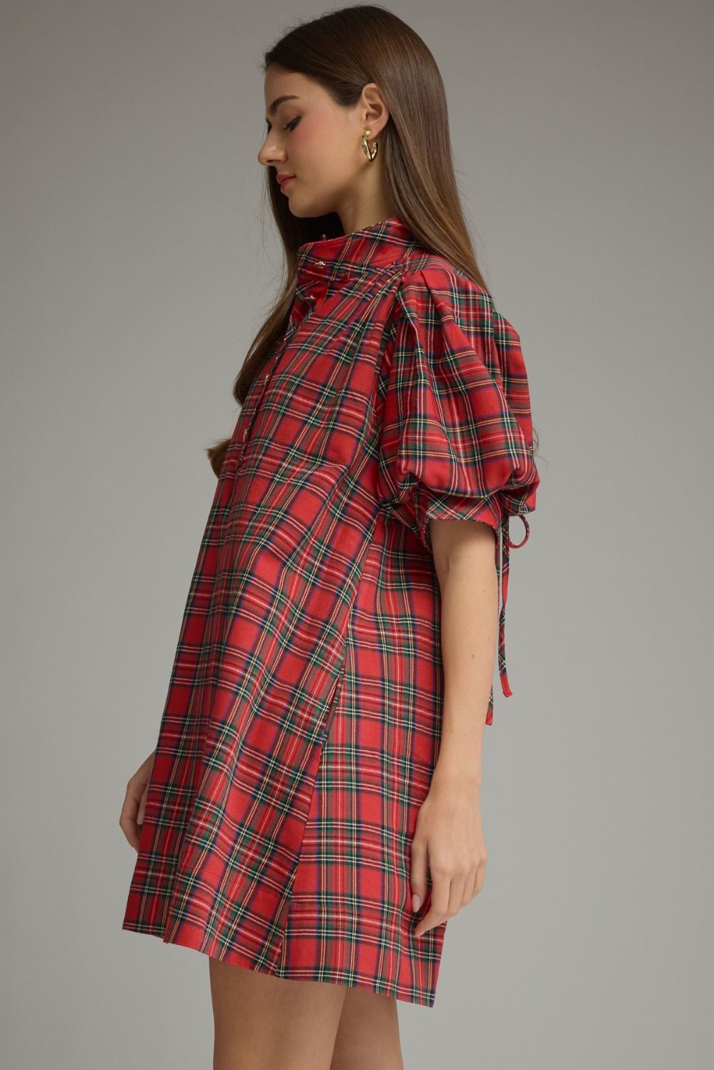 Noel Plaid Mini Dress