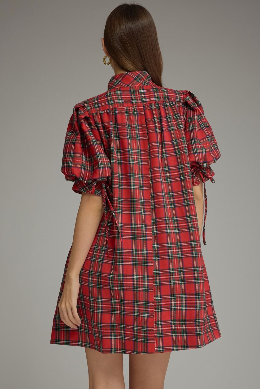 Noel Plaid Mini Dress