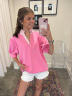 Sloan Ruffle Neck Blouse
