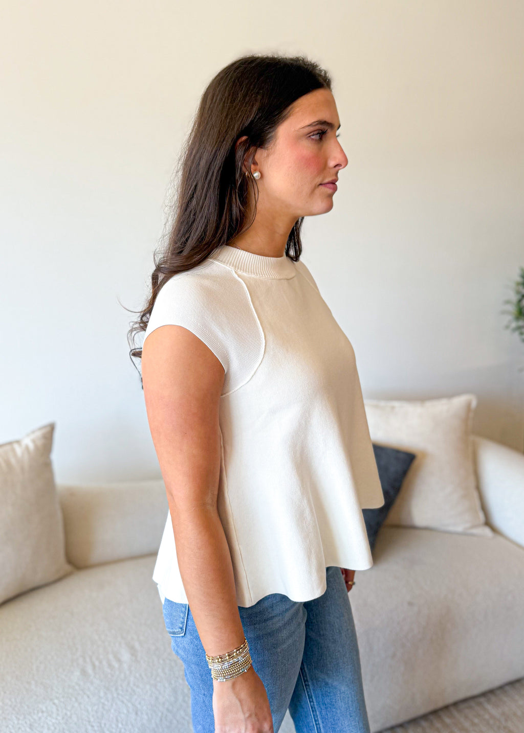 Soft Structure Sleeveless Top