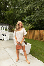 Rosebud Floral Ruffle Top